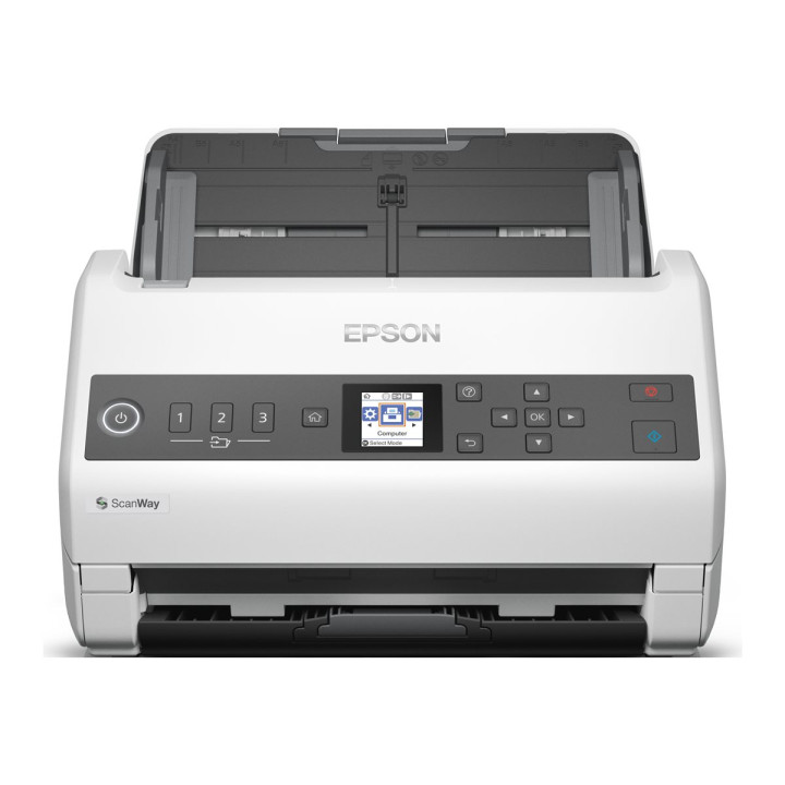 Скенер EPSON WorkForce DS-730N, документен, 600dpi, 40ppm, USB 2.0, Gigabit LAN - B11B259401 - 1