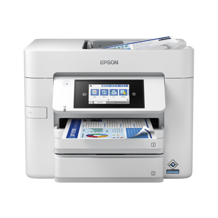 Мултифункционално устройство Epson WorkForce Pro WF-C4810DTWF, A4, цветен мастиленоструен принтер, 36ppm, скенер, копир, факс, д