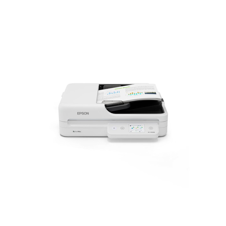 Скенер Epson WorkForce DS-1760WN, 30 ppm, 1200x1200 dpi, ADF 60 листа, USB/Wi-Fi/LAN - B11B274401 - 1
