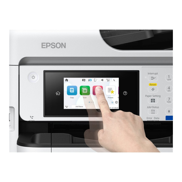 Мултифункционално устройство Epson WorkForce Pro EM-C800RDWF, A4, цветен мастиленоструен принтер, 25ppm, факс, скенер, копир, Wi