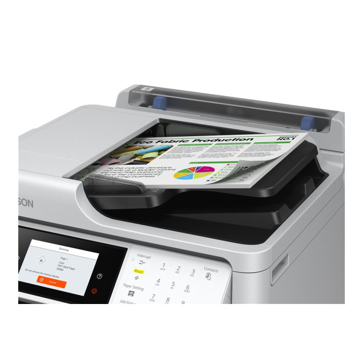Мултифункционално устройство Epson WorkForce Pro EM-C800RDWF, A4, цветен мастиленоструен принтер, 25ppm, факс, скенер, копир, Wi