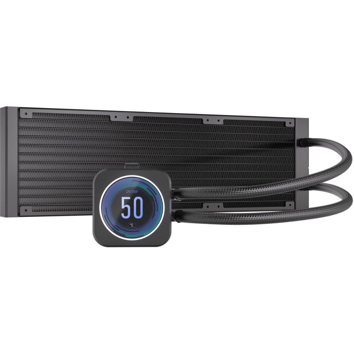 Водно охлаждане за процесор Corsair H150i ELITE LCD XT RGB WHITE (360mm), AMD/Intel - CW-9060075-WW