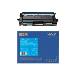 Тонер касета Brother TN-821XLC, Cyan, 9000 страници - TN821XLC - 1
