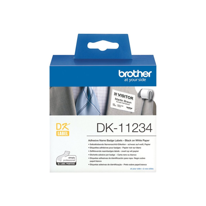 Етикети Brother DK11234, бели самозалепващи се, 60 x 86 mm, 260 бр./ролка - DK11234 - 2