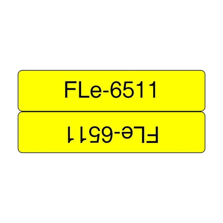 Етикети Brother FLe-6511, 21x45mm, черно върху бяло, термо трансфер, 72 бр. - FLE6511 - 2