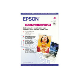 Матова фотохартия Epson S041261, A3, 167g/m², 50 листа - C13S041261 - 1