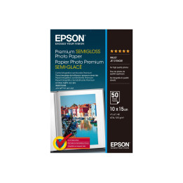 Фотохартия Epson Premium, 100x150mm, Semi-gloss, 251g/m², 50 листа - C13S041765 - 1