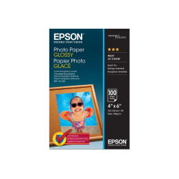 Фотохартия Epson, Glossy, 10x15cm, 200g/m², 100 листа - C13S042548 - 1