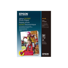 Фотохартия Epson Value Photo Paper, A4, гланцова, 183g/m², 20 листа - C13S400035 - 1