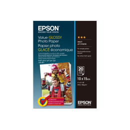 Фотохартия Epson Value Photo Paper, 10x15cm, 183g/m², гланцова, 20 листа - C13S400037 - 1