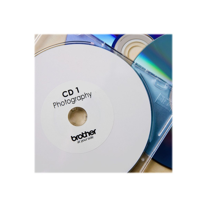 Етикети Brother P-Touch DK-11207, за CD/DVD, бели, диаметър 58mm, 100 бр. - DK11207 - 4