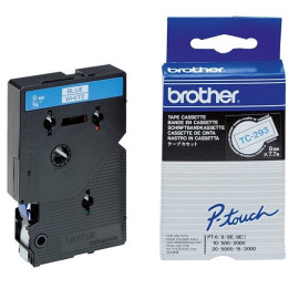 Лента Brother P-Touch TC-293, 9mm x 7.7m, сина върху бяла - TC293 - 1