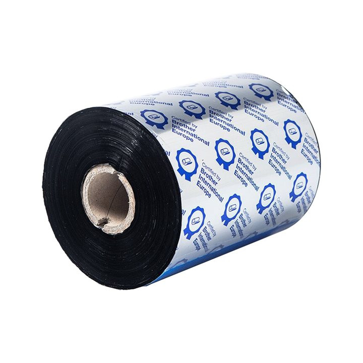 Термо трансферна лента Brother Standard Wax, 110mm x 600m, черна - BWS1D600110 - 2
