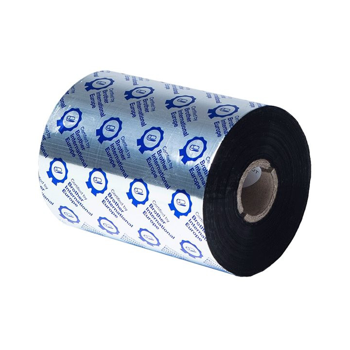 Термо трансферна лента Brother Standard Wax, 110mm x 600m, черна - BWS1D600110 - 3