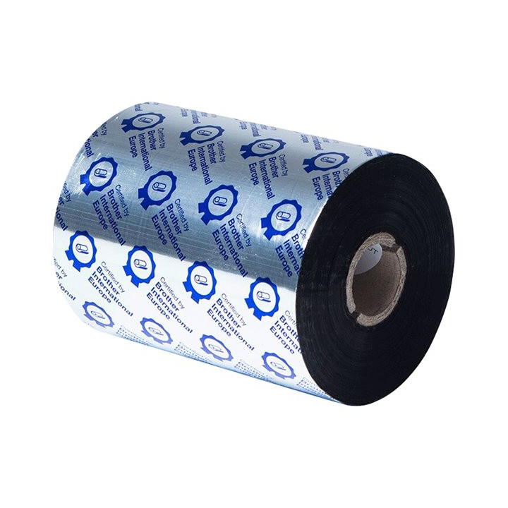 Термотрансферна лента Brother Premium Wax, 110mm x 600m, черна, комплект 6 броя - BWP1D600110 - 3