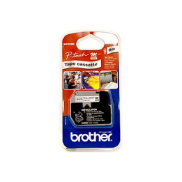 Лента за етикетни принтери Brother M-K, 12mm x 8m, черно върху бяло - MK231BZ - 1