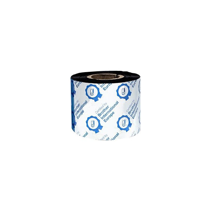 Термотрансферна лента Brother Premium Wax, 60mm x 300m, черна (12 бр.) - BRP1D300060 - 2