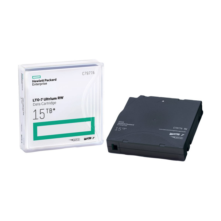 Магнитна лента HPE LTO-7 Ultrium, 6TB нативен капацитет (15TB компресиран) - C7977A - 1
