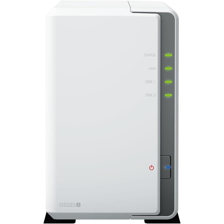Мрежов сторидж Synology DS223j, 2 слота, Realtek RTD1619B 4-core 1.7GHz, 1GB RAM - SYNOLOGY-NAS-DS223J - 2