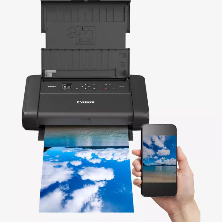 Преносим принтер Canon MAXIFY BX110, с батерия, Wi-Fi, USB-C - 7069C026AB - 1