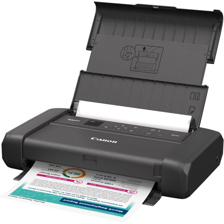 Преносим принтер Canon MAXIFY BX110, с батерия, Wi-Fi, USB-C - 7069C026AB - 2
