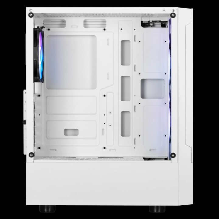Кутия за компютър Gamdias TALOS E3 MESH White, ATX, aRGB, Tempered Glass - GAMDIAS-TALOS-E3-MESH-WH