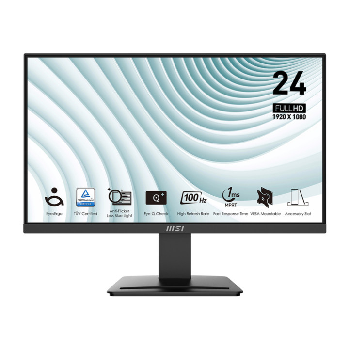 Монитор MSI PRO MP2412, 23.8" Full HD VA 100Hz, 1ms - 9S6-3BA9CH-059 - 1