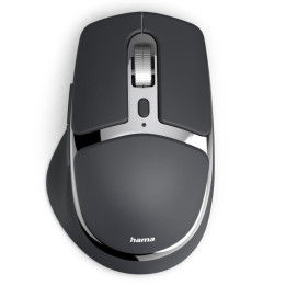 Безжична мишка HAMA WM-800, ергономична, 8 бутона, 3200 dpi, Bluetooth/2.4GHz, черна - 173096 - 1