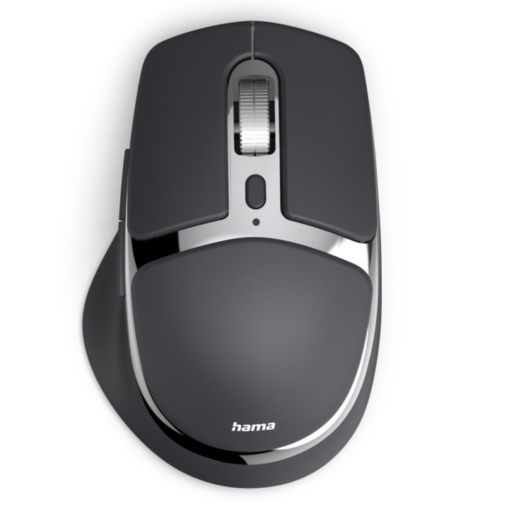 Безжична мишка HAMA WM-800, ергономична, 8 бутона, 3200 dpi, Bluetooth/2.4GHz, черна - 173096 - 1