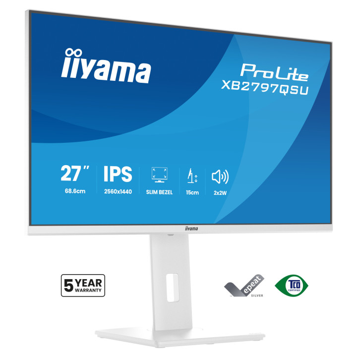 Монитор IIYAMA XB2797QSU-W1, 27" QHD IPS 75Hz - 3