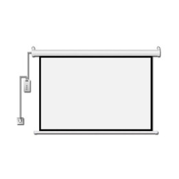 Електрически екран за стена Estillo, 240x240 cm (133.6", 1:1), стенен монтаж - EST-SCREEN-ELECTRIC-240 - 1