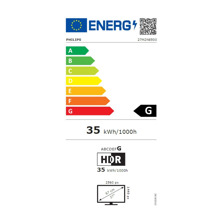 Монитор Philips Evnia 27M2N8500, 26.5" QD-OLED 2560x1440@360Hz - 27M2N8500/00 - 8