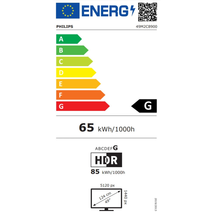 Монитор Philips Evnia 49M2C8900, 48.8" Curved QD-OLED 5120x1440@240Hz - 49M2C8900/00 - 9