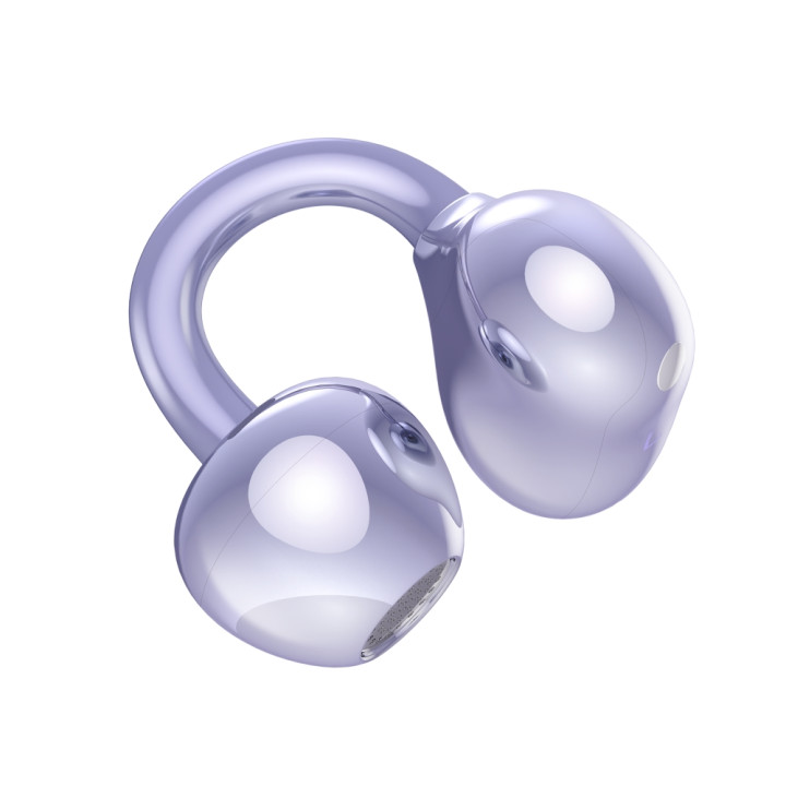 Слушалки Honor CHOICE Earbuds Clip Active, Open-ear, Bluetooth 5.3, AI шумопотискане, 36h батерия, Лилави - 6975840261116 - 2