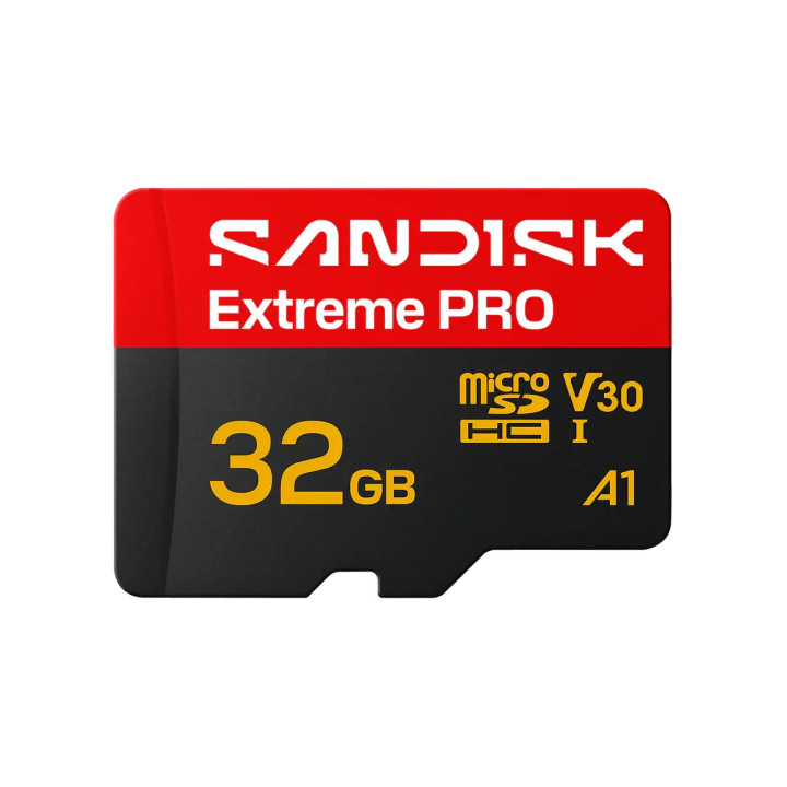 SD карта SanDisk Extreme PRO microSDHC, 32GB UHS-I U3 V30, Read 100MB/s, Write 90MB/s - SDSQXCO-032G-GS6MA - 1