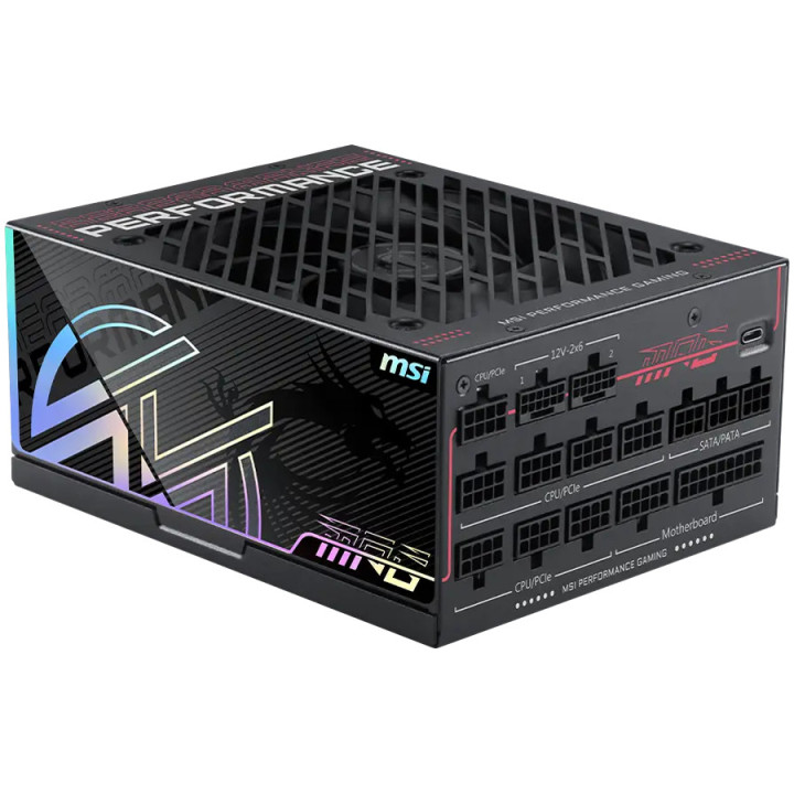 Модулно захранване MSI MPG Ai1600TS PCIE5, 1600W, 80 PLUS Titanium, ATX 3.1 - MPG_AI1600TS_PCIE5 - 1