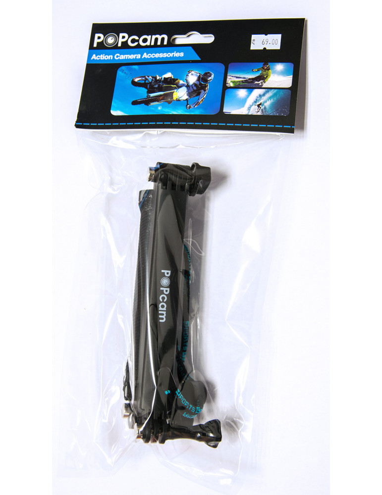 POPcam  универсална пръчка с три рамена и статив - черен 3-way