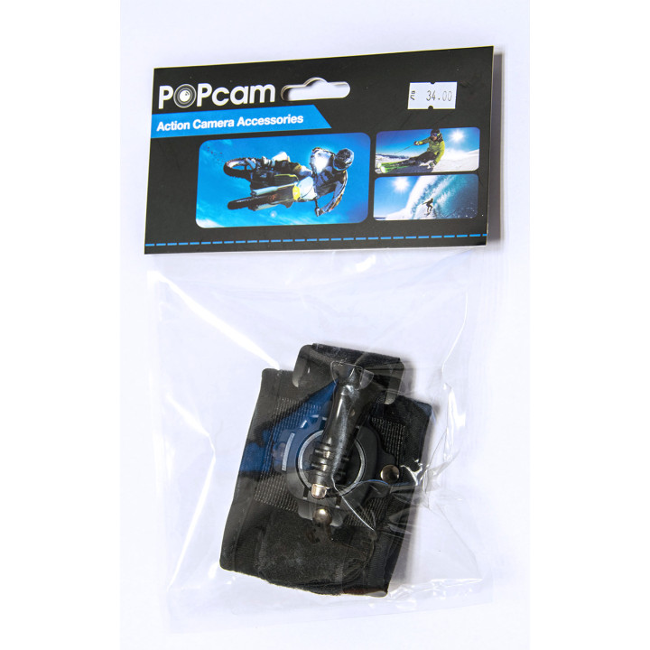 POPcam лента за китка с 360 градусов механизъм за закрепване  и допълнителен болт
