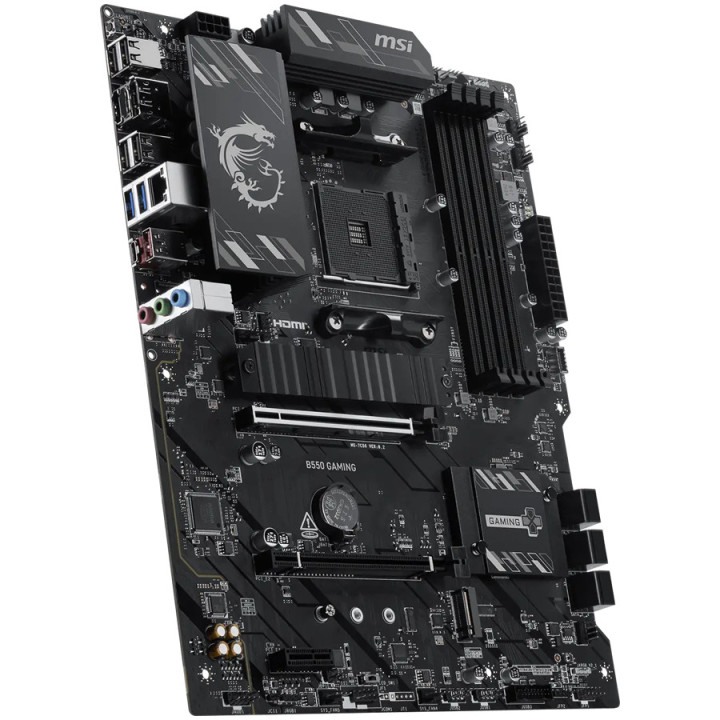 Дънна платка MSI B550 GAMING, Socket AM4, AMD B550, 4x DDR4, ATX - 911-7C56-093R - 3