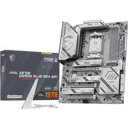 Дънна платка MSI X870E GAMING PLUS MAX WIFI, ATX, Socket AM5, DDR5 8200MHz  - 911-7E70-016 - 1