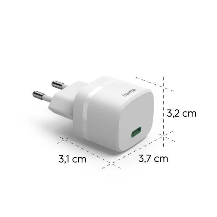 Зарядно устройство HAMA, 30W, GaN, USB-C, PD/Qualcomm, Zero Standby, бяло - HAMA-201964 - 4
