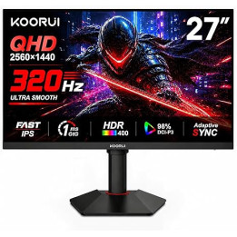 Монитор KOORUI 27 G2721E, 27" QHD Fast IPS, 320Hz, 1ms - 1