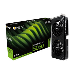 Видео карта Palit Nvidia GeForce RTX 5050 DUAL 8GB GDDR6, 128bit - NE65050019P1-GB2070D - 1