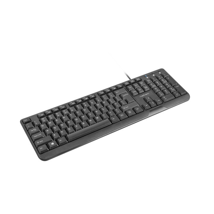Клавиатура Natec Trout, US Layout, Slim, Черна - NKL-0967 - 2