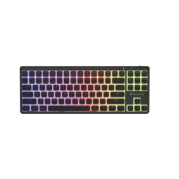 Bluetooth механична нископрофилна геймърска клавиатура Genesis Thor 430 TKL Wireless, RGB Outemu Pink Silent, US - NKG-2346 - 1