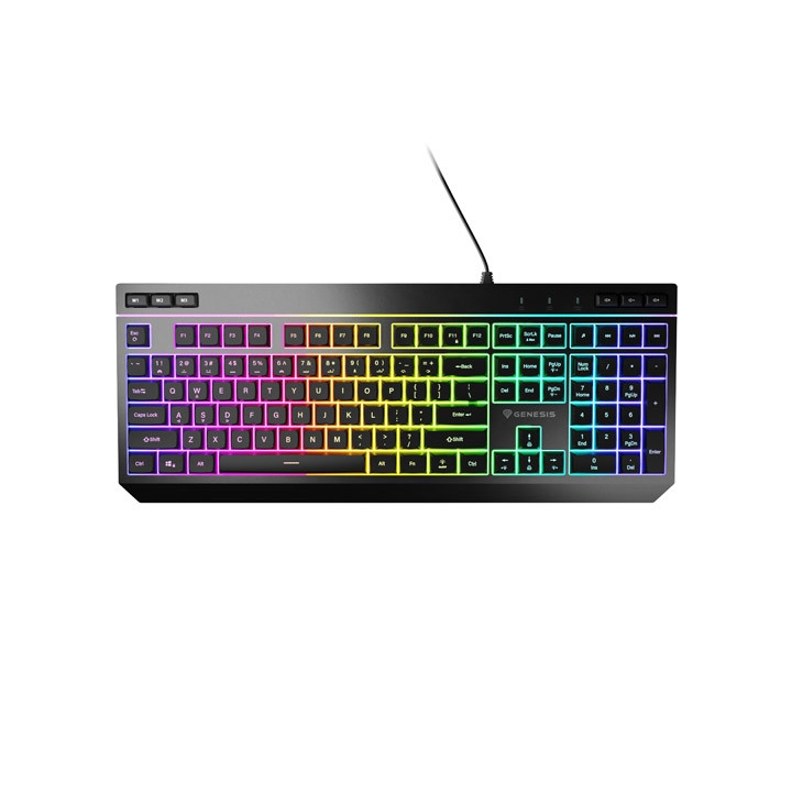 Геймърска клавиатура Genesis Rhod 530, RGB подсветка, USLayout, програмируема - NKG-2332 - 1