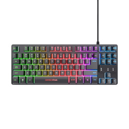 Геймърска клавиатура TRUST GXT 833 Thado TKL, US Layout, RGB подсветка, USB-A - 25886 - 1