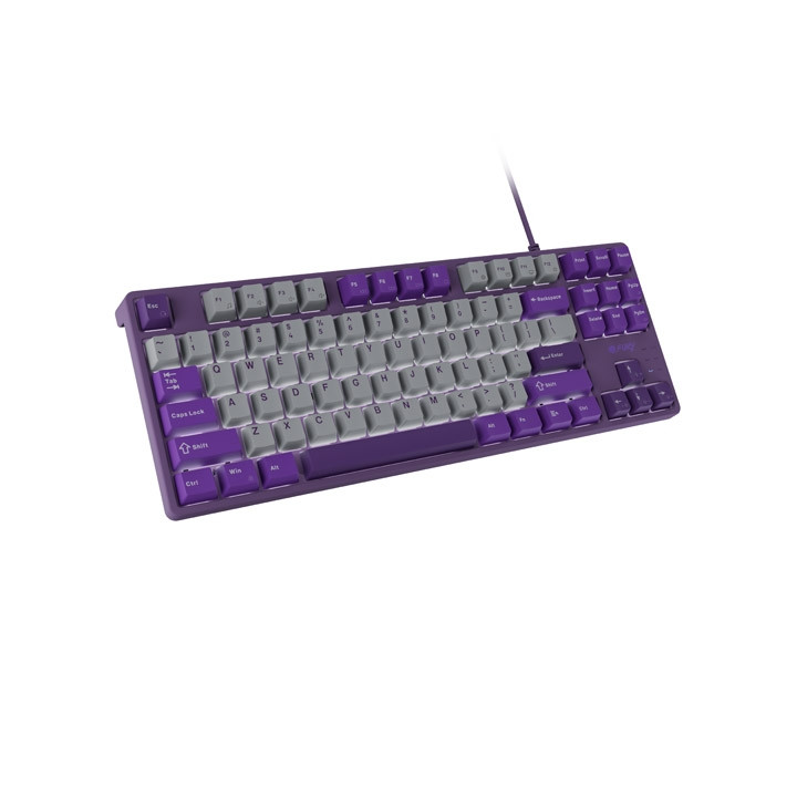 Механична геймърска клавиатура FURY Kanabo K2, US layout, White backlight, Grey-Violet - NFU-2350 - 2
