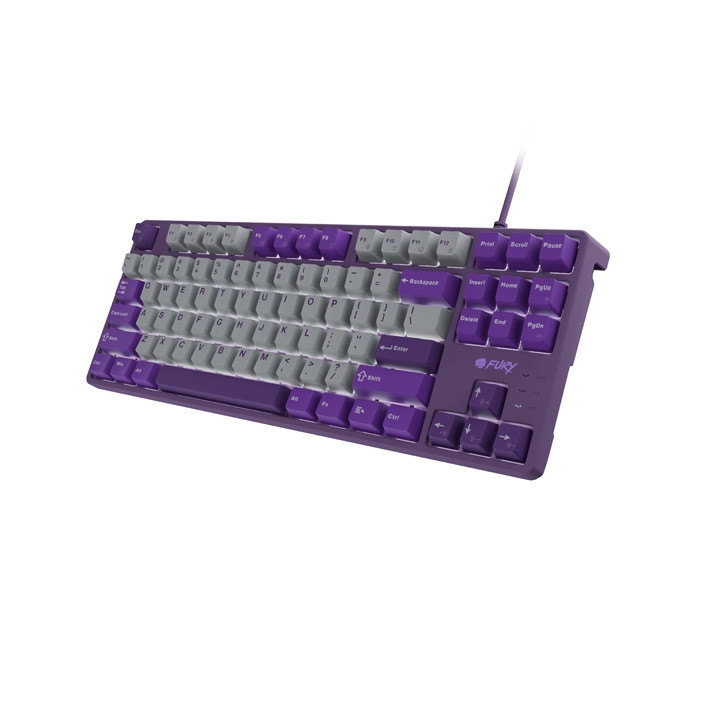 Механична геймърска клавиатура FURY Kanabo K2, US layout, White backlight, Grey-Violet - NFU-2350 - 3