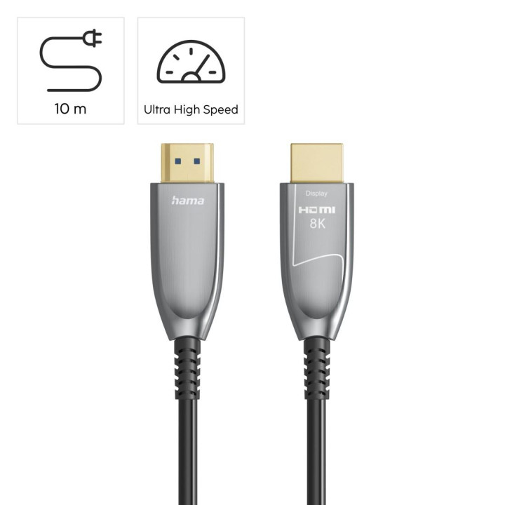 HDMI кабел HAMA, оптичен, 8K, 48Gbit/s, 10м - HAMA-202035 - 2